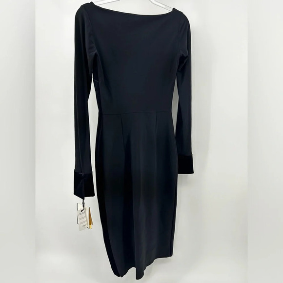 $795  Nwt LA PETITE ROBE DI CHIARA BONI MAYSA VELVET DRESS Black SZ 40/ US 4 - Picture 10 of 16